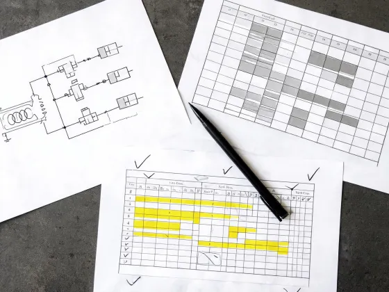 Load schedule and single line diagram