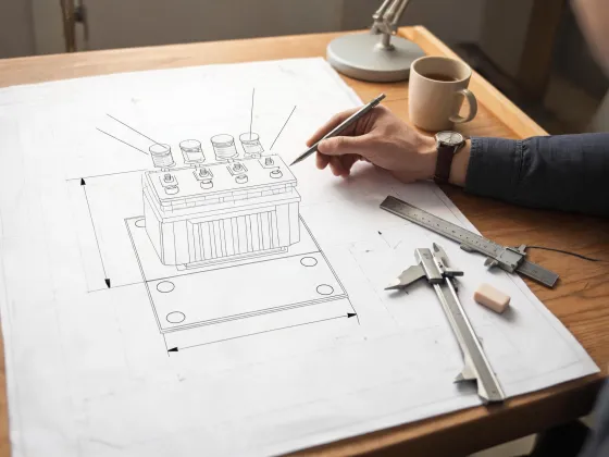 Transformer dimensional drawing review